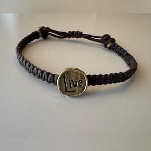 Waxing Poetic Live braided bracelet